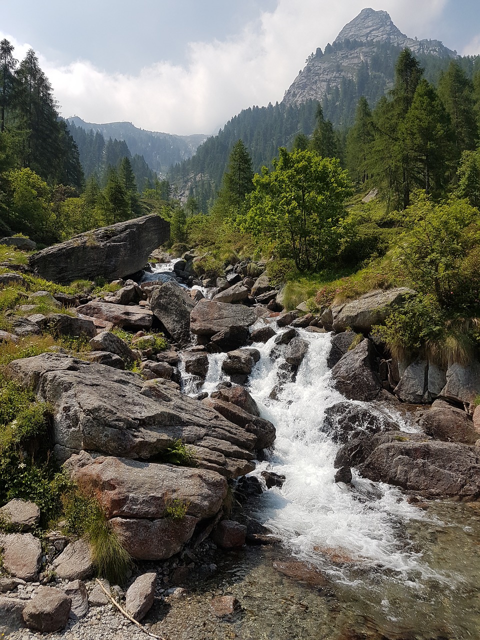 mountain stream landscape free photo