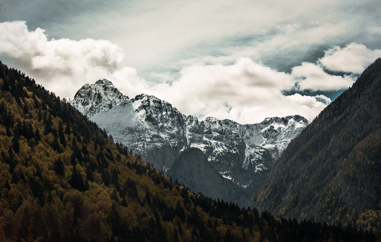 mountain clouds summer free photo