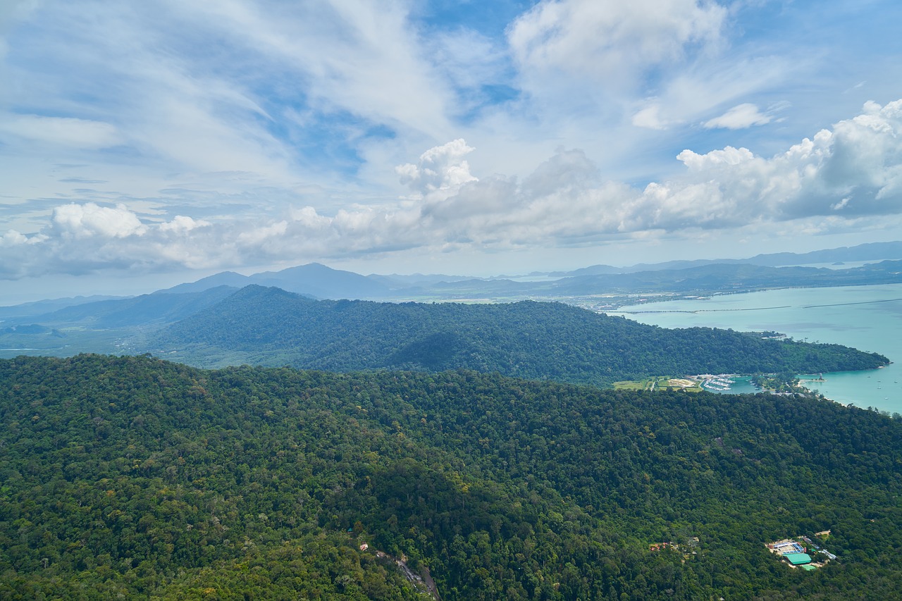 mountain marine landscape free photo