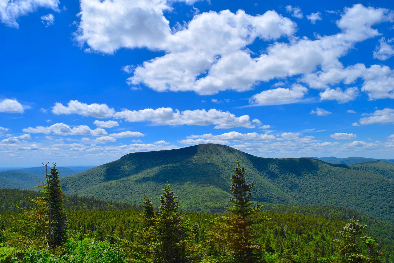 mountain sky blue free photo