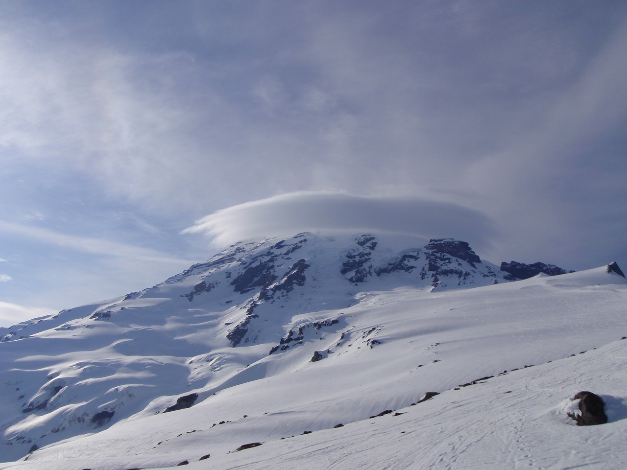 mountain rainier lenticular free photo