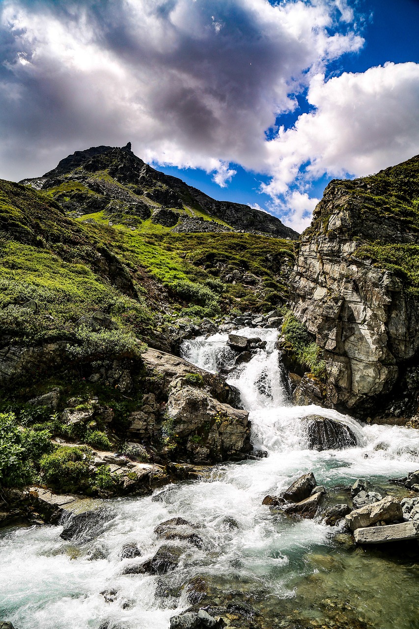 mountain sky water free photo