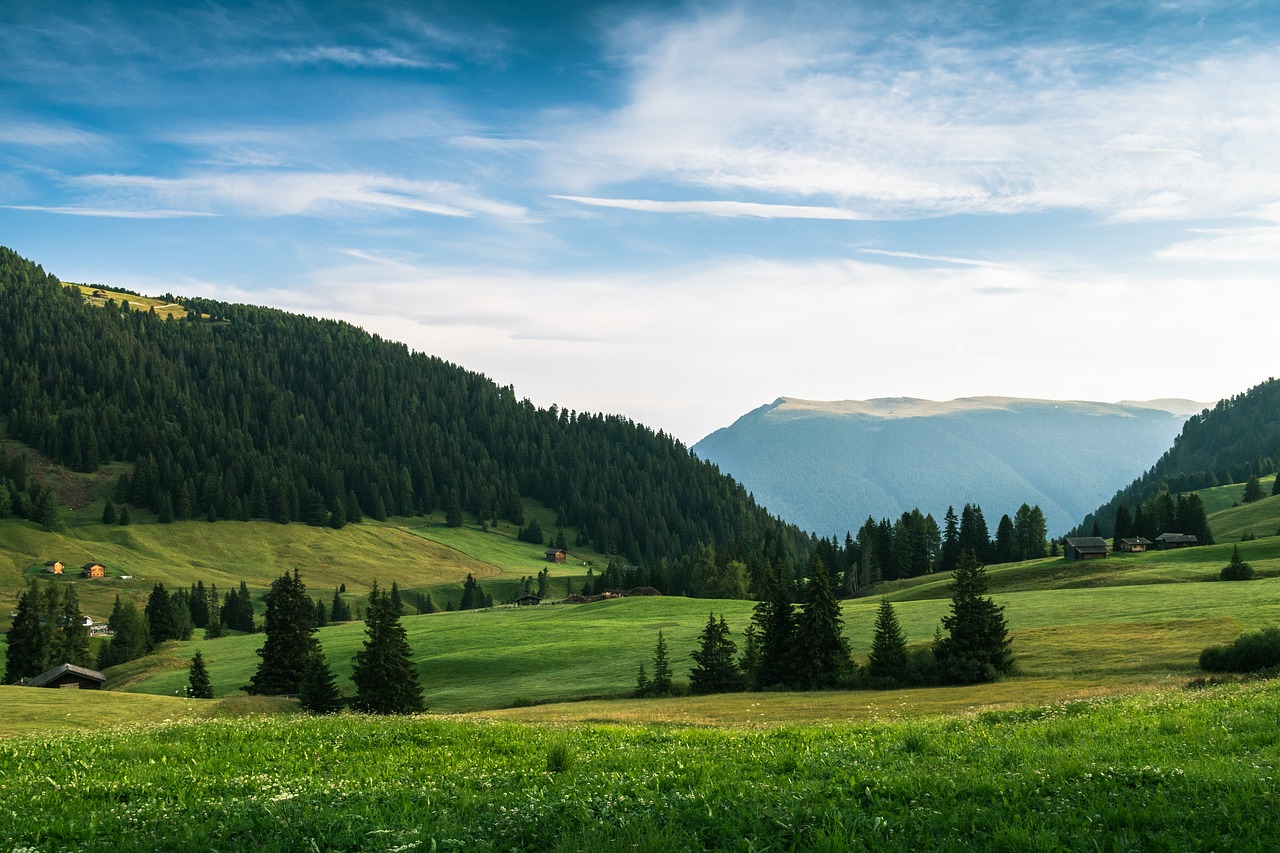 mountain highland grassland free photo