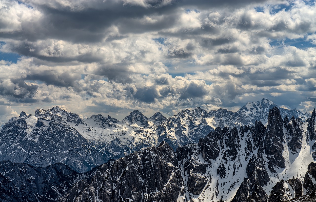 mountain highland clouds free photo