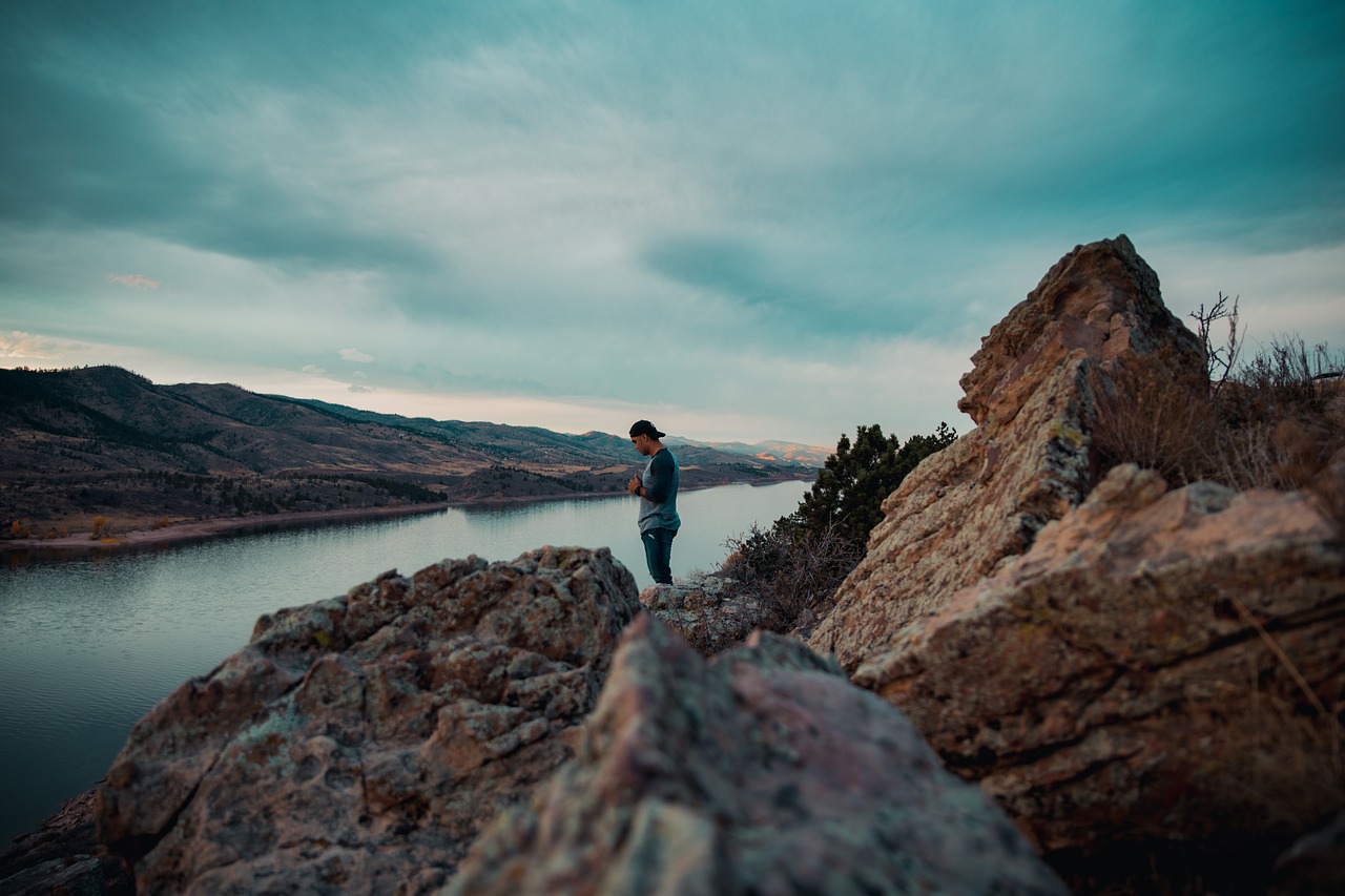 mountain highland rocks free photo