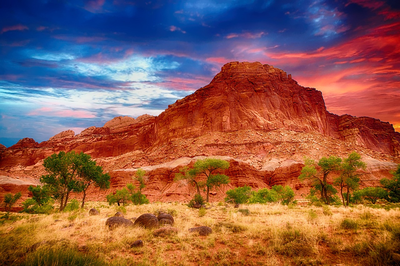 mountain canyon desert free photo