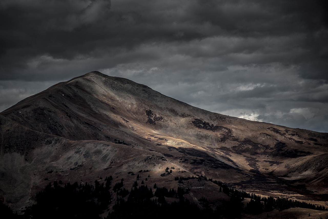 mountain clouds sky free photo