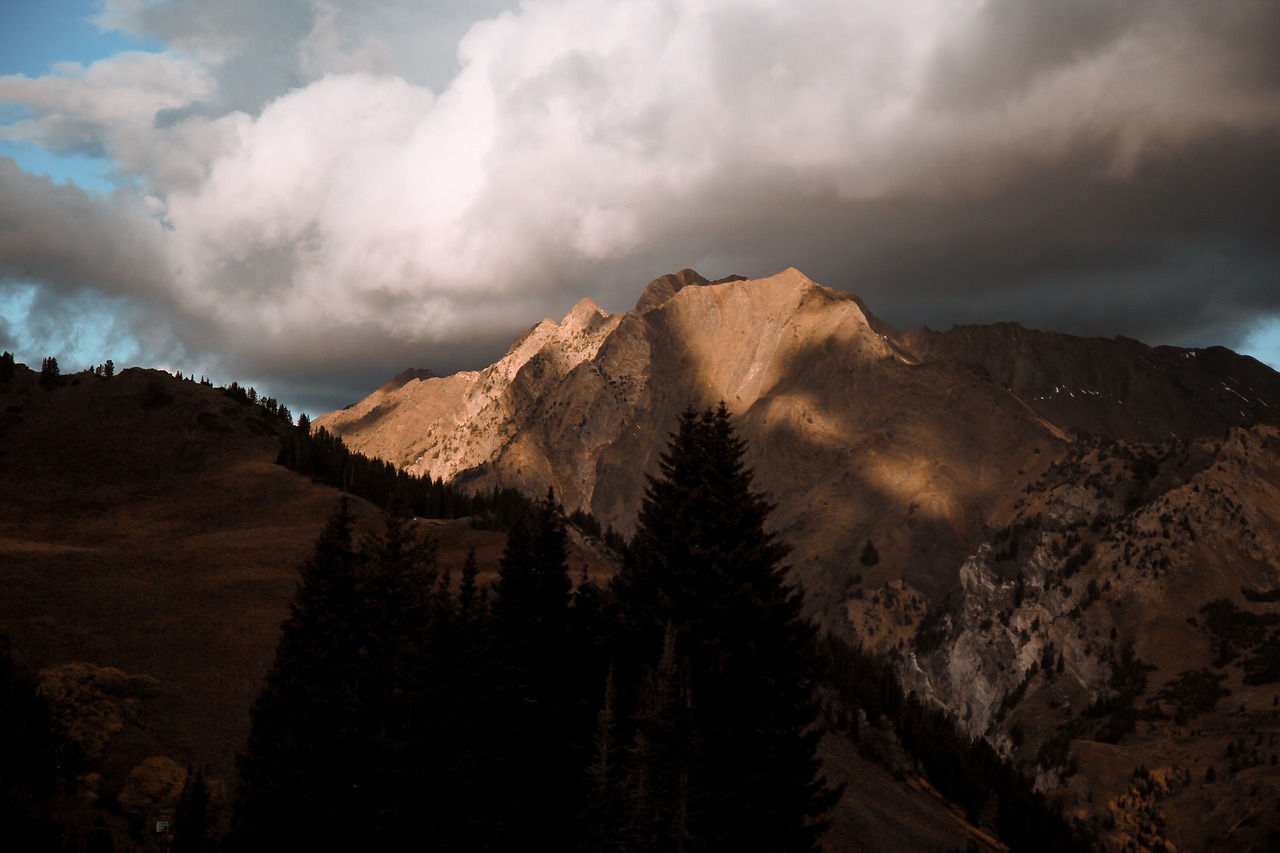 mountain clouds sky free photo