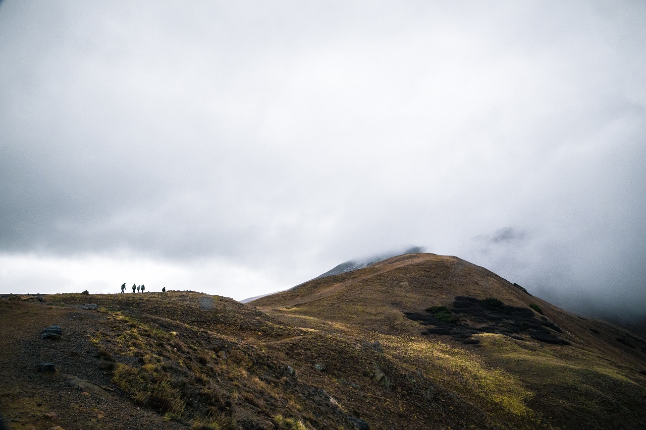 mountain clouds sky free photo