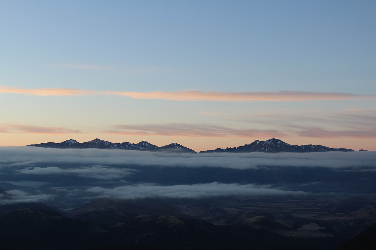 mountain clouds sky free photo