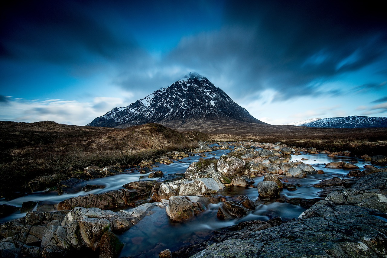 mountain highland rocks free photo