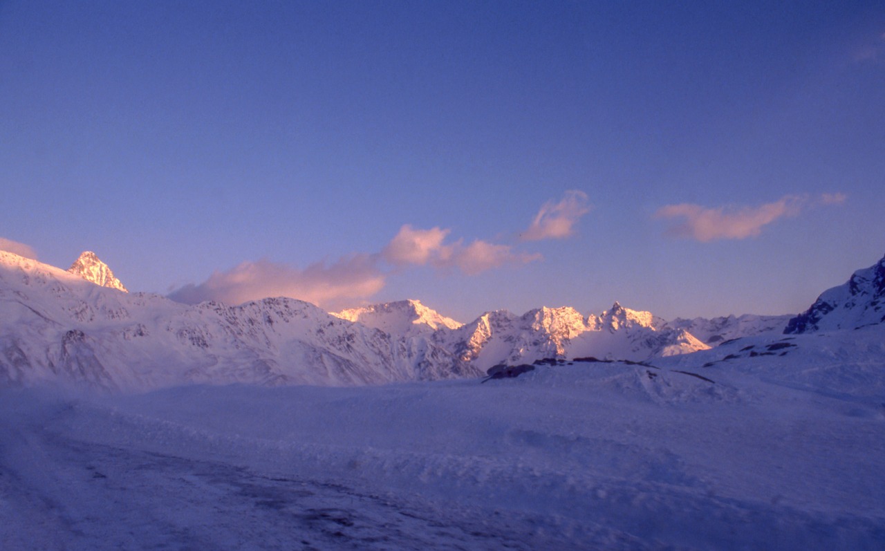 mountain highland snow free photo