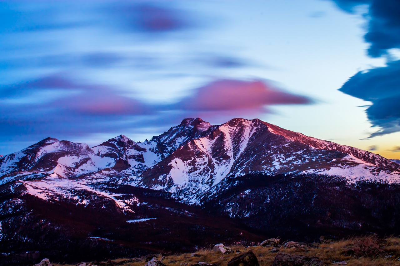 mountain highland clouds free photo