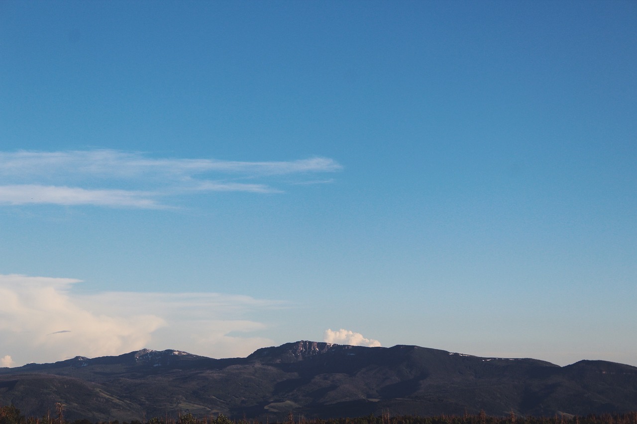 mountain clouds sky free photo