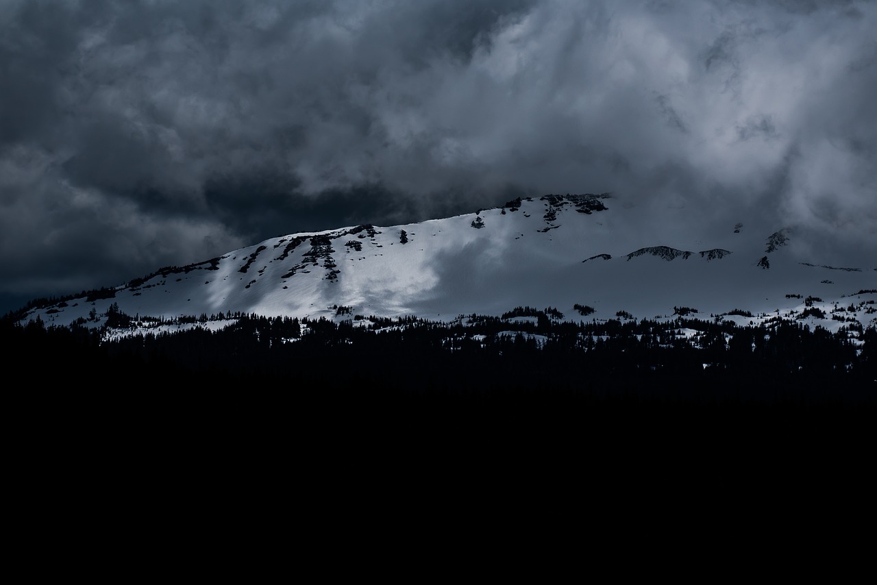 mountain clouds sky free photo