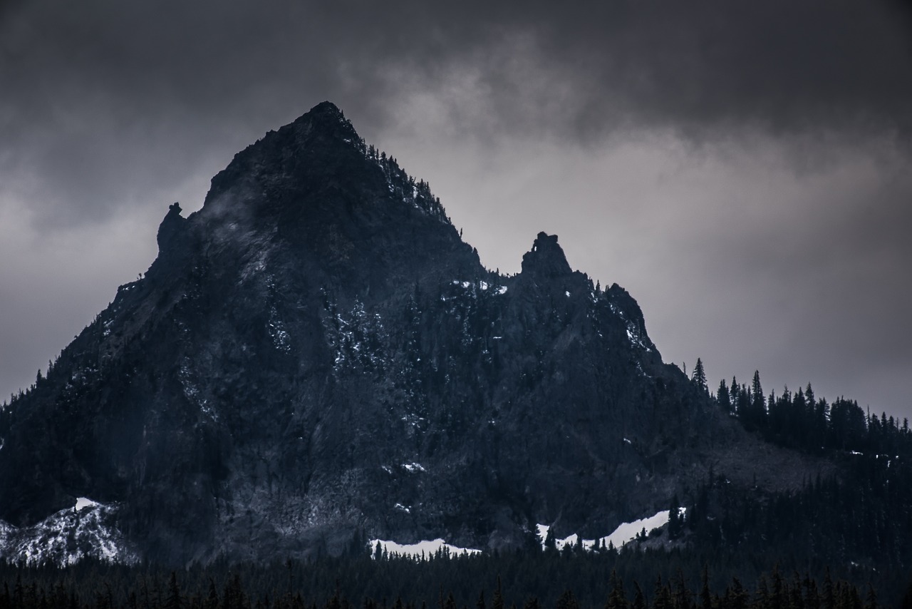 mountain clouds sky free photo