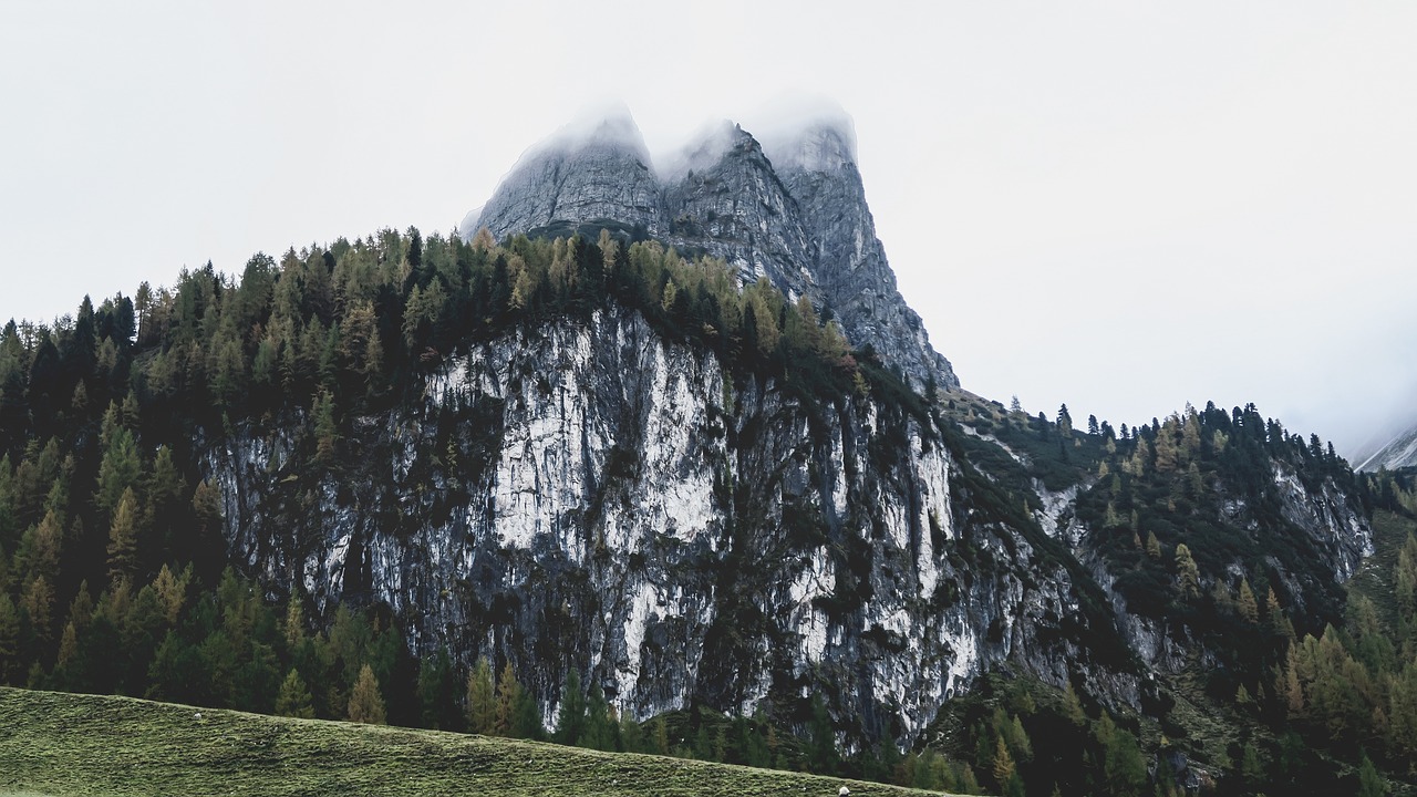 mountain valley grass free photo