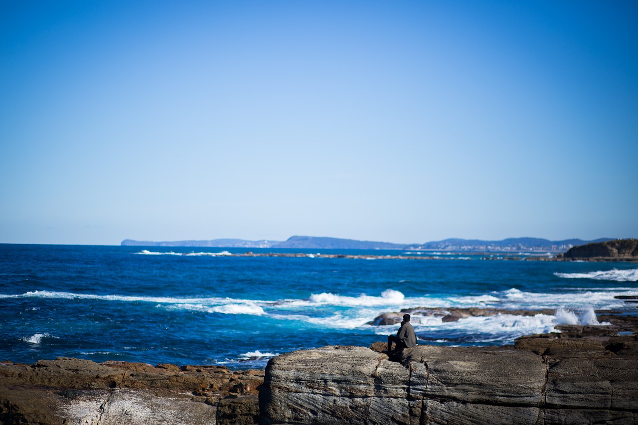 mountain blue sky free photo