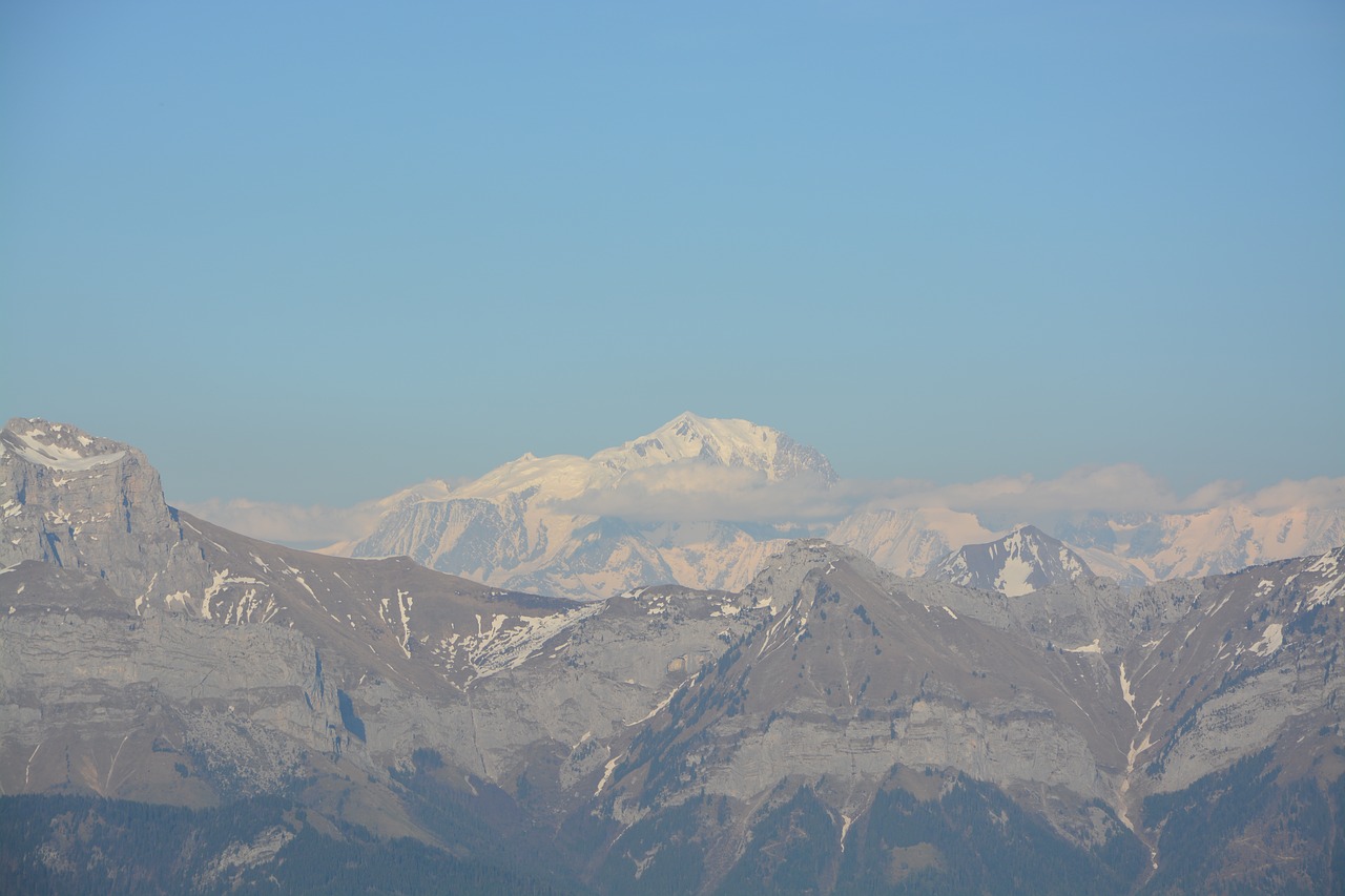 mountain the chain mont blanc free photo