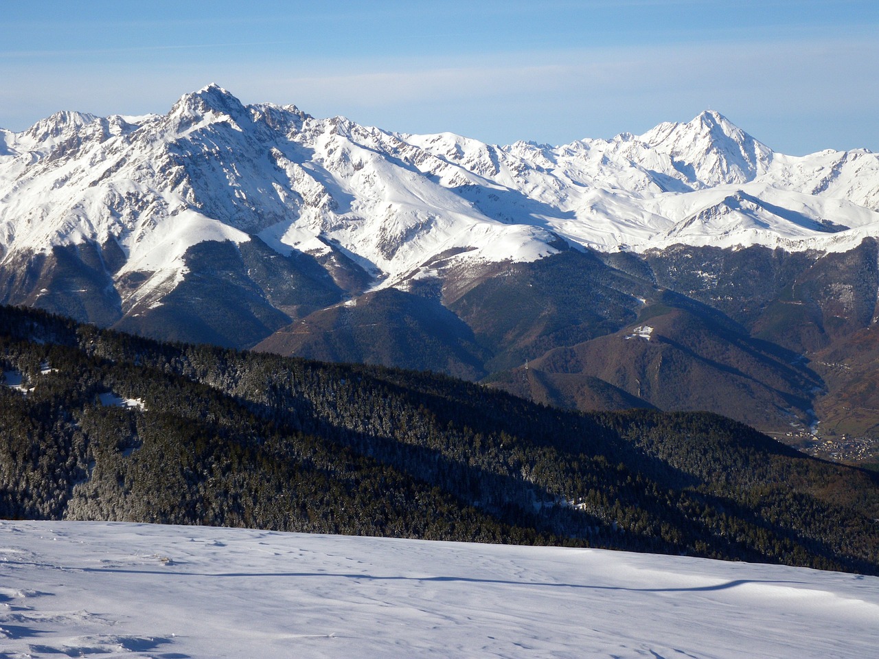 mountain snow winter free photo