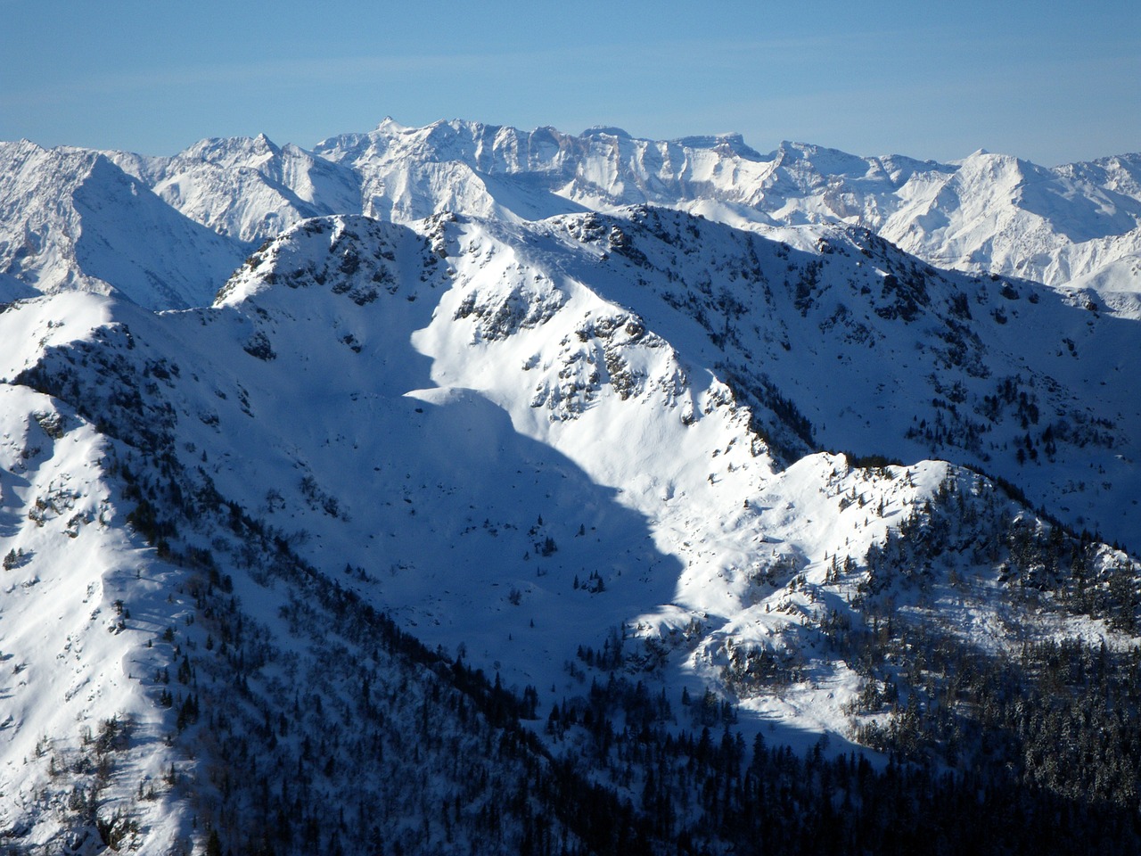 mountain snow winter free photo