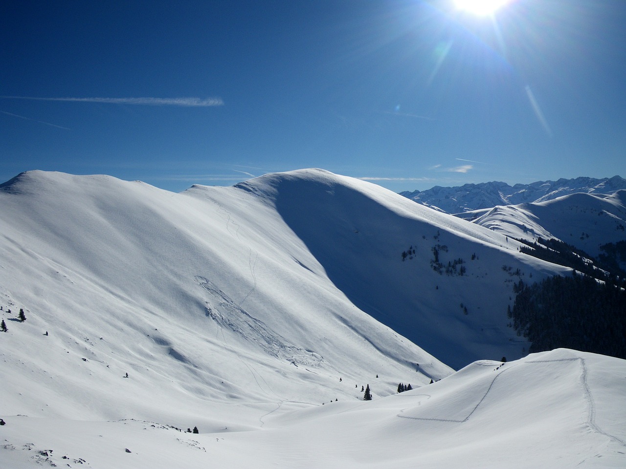 mountain snow winter free photo