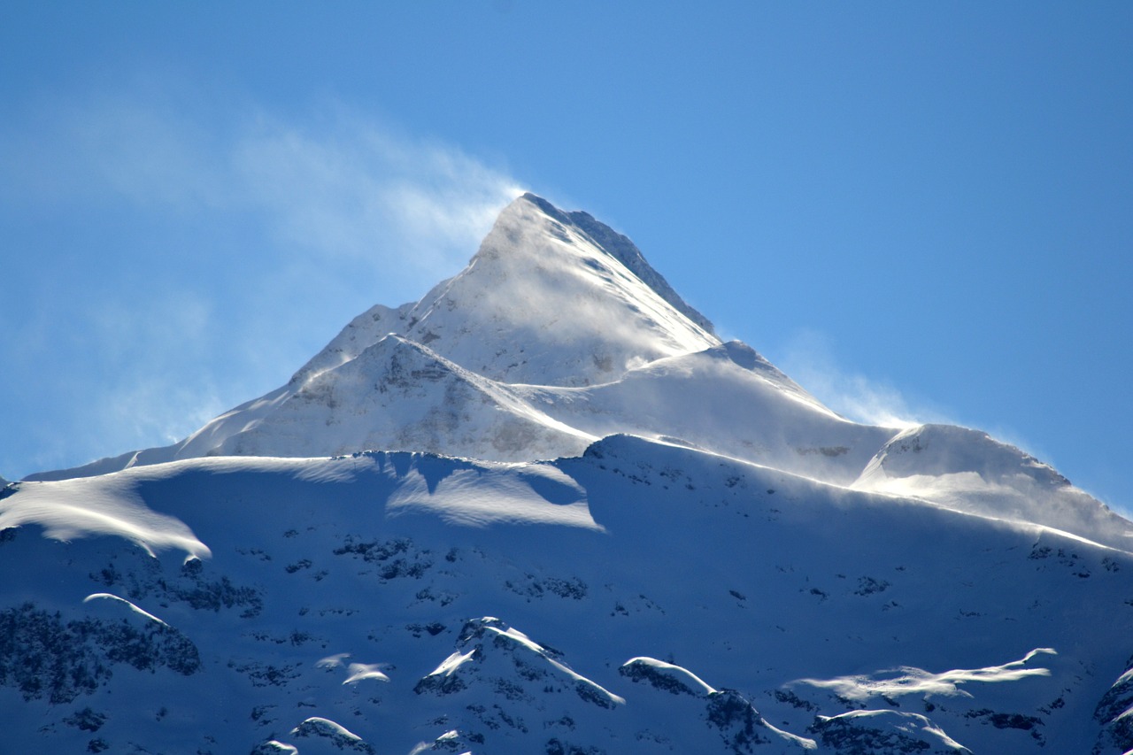 mountain snow winter free photo