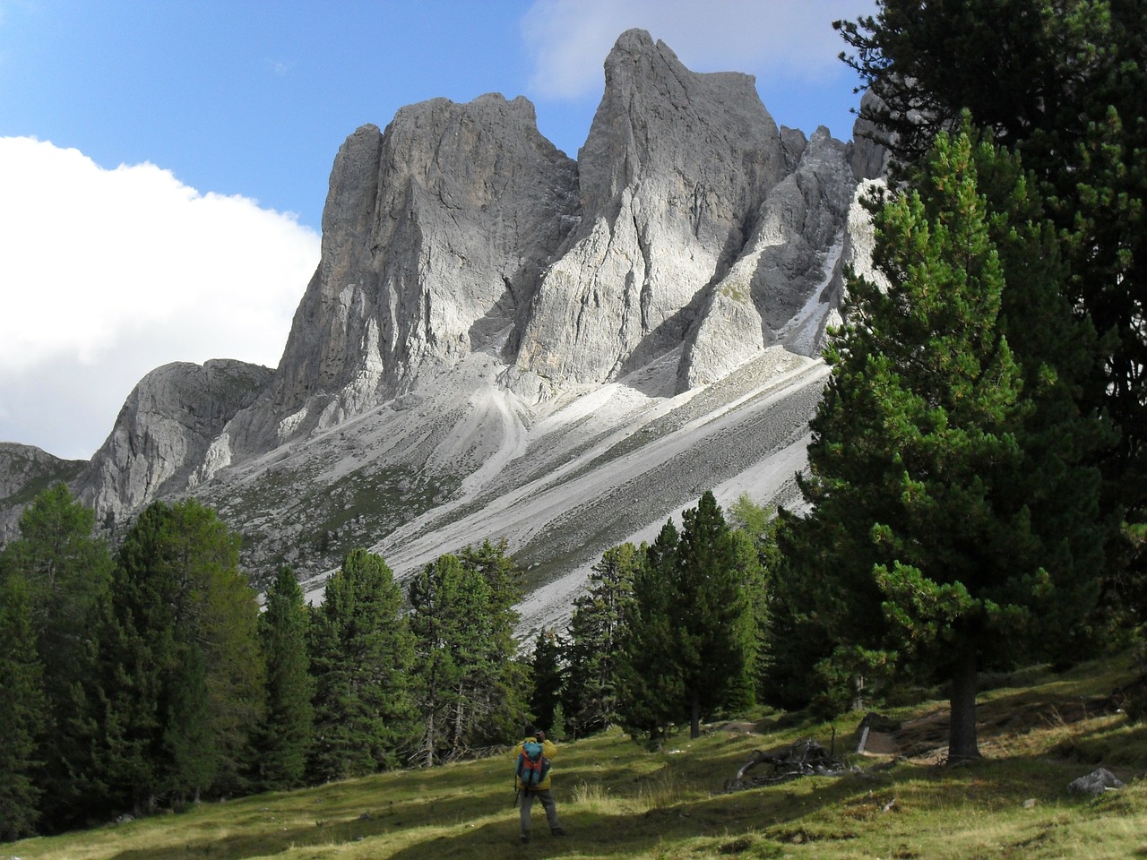 mountain hiking trekking free photo