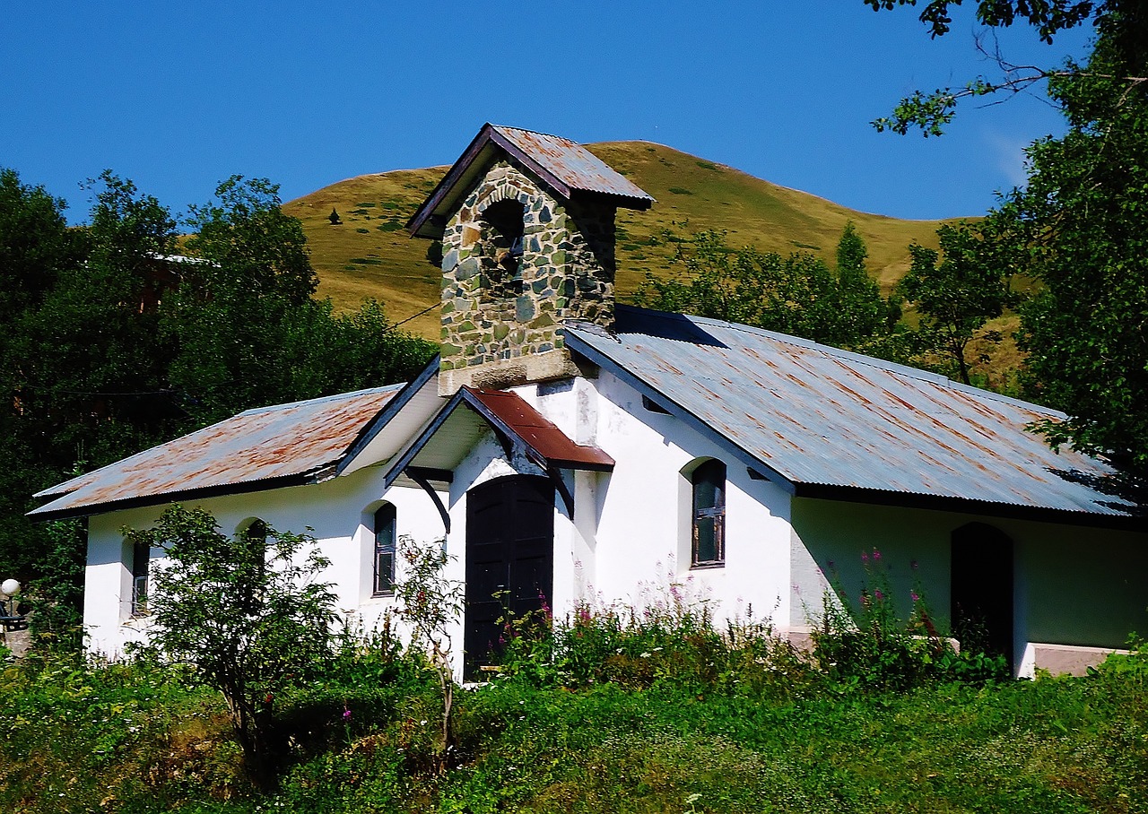 mountain chapel alps free photo