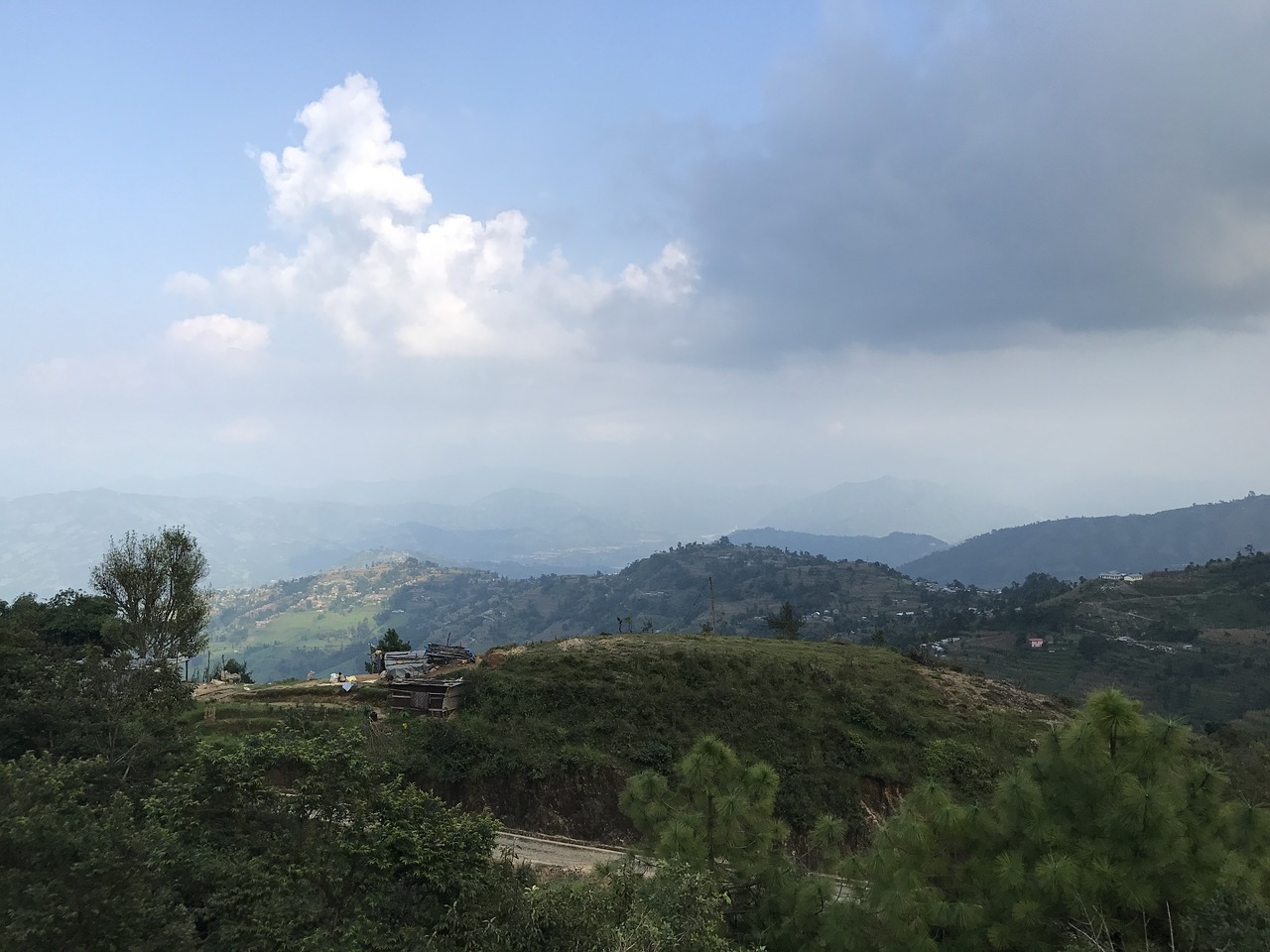 mountain clouds sky free photo