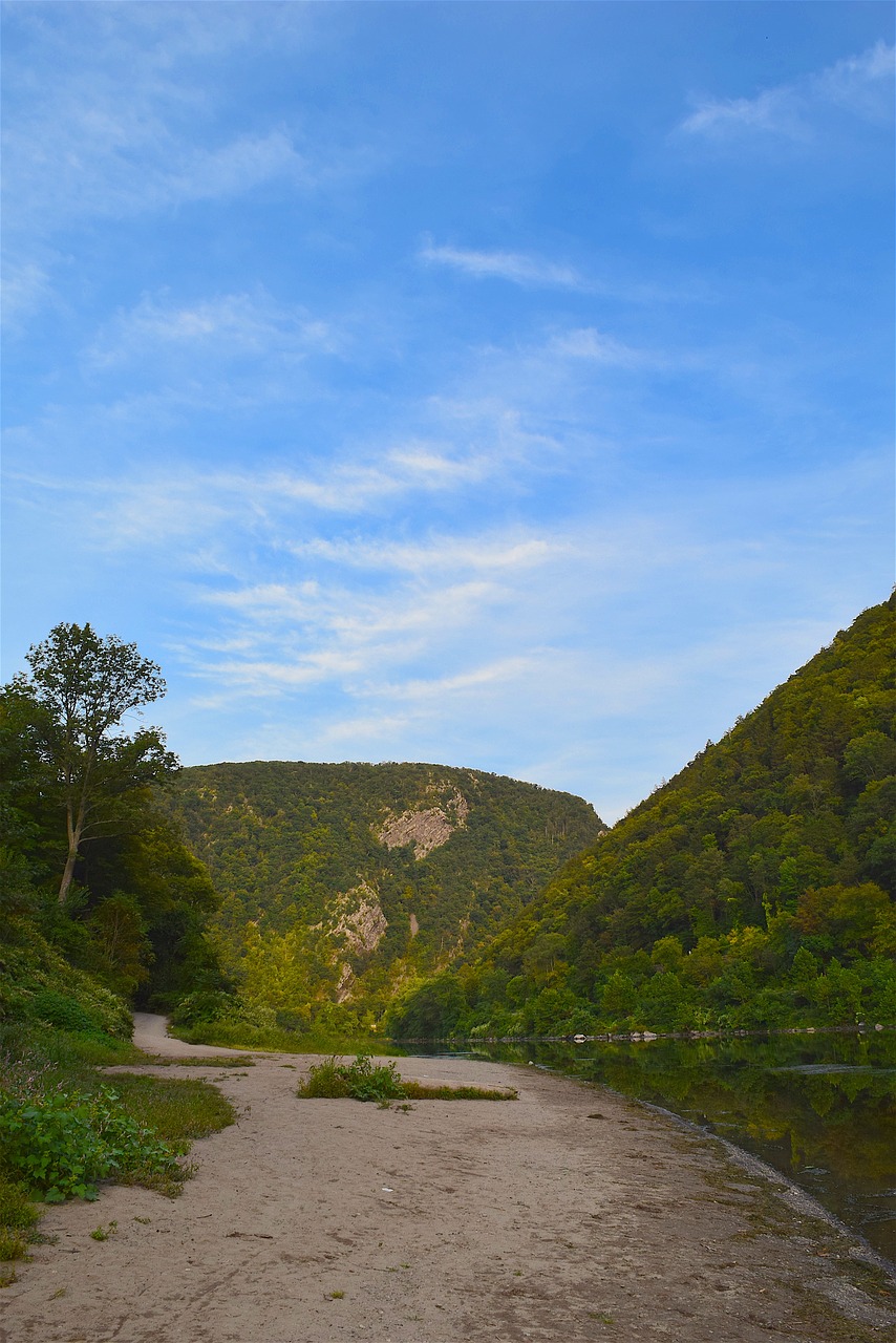 mountain river shore free photo