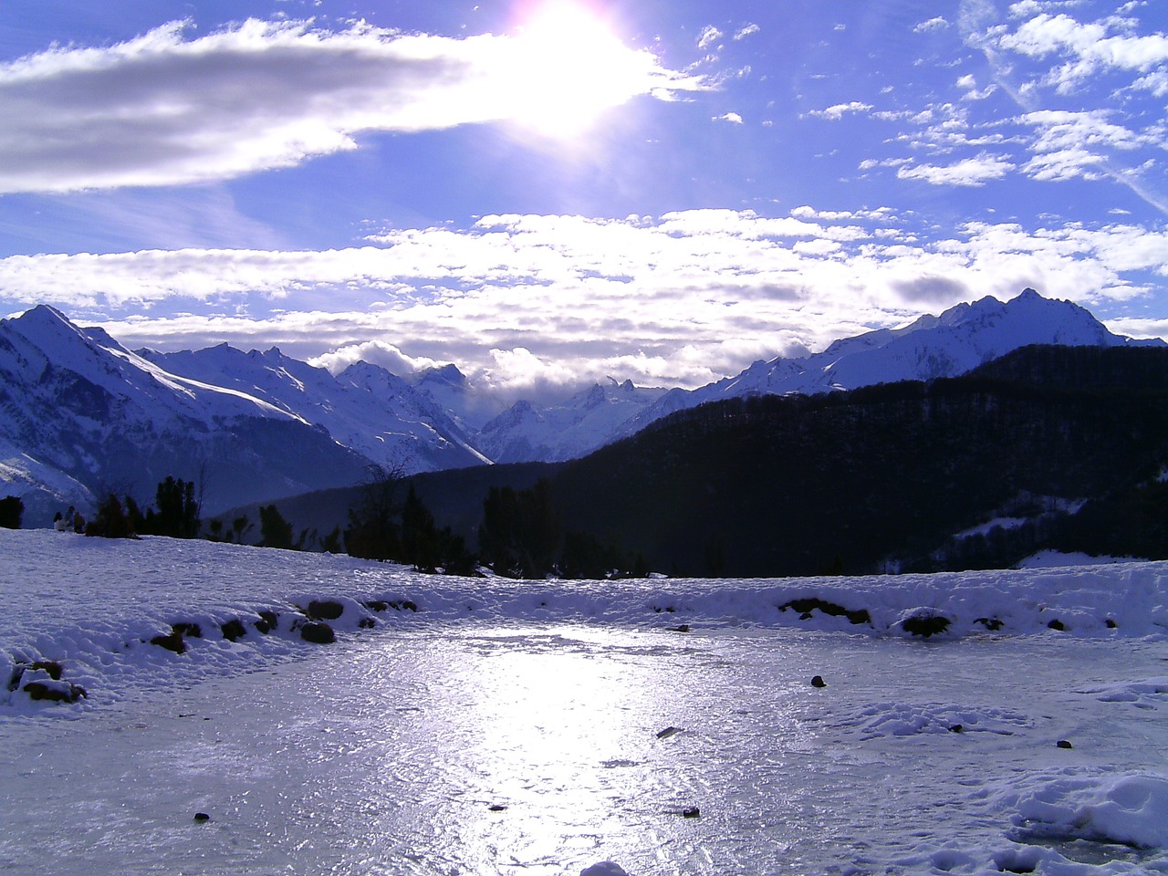 mountain snow winter free photo