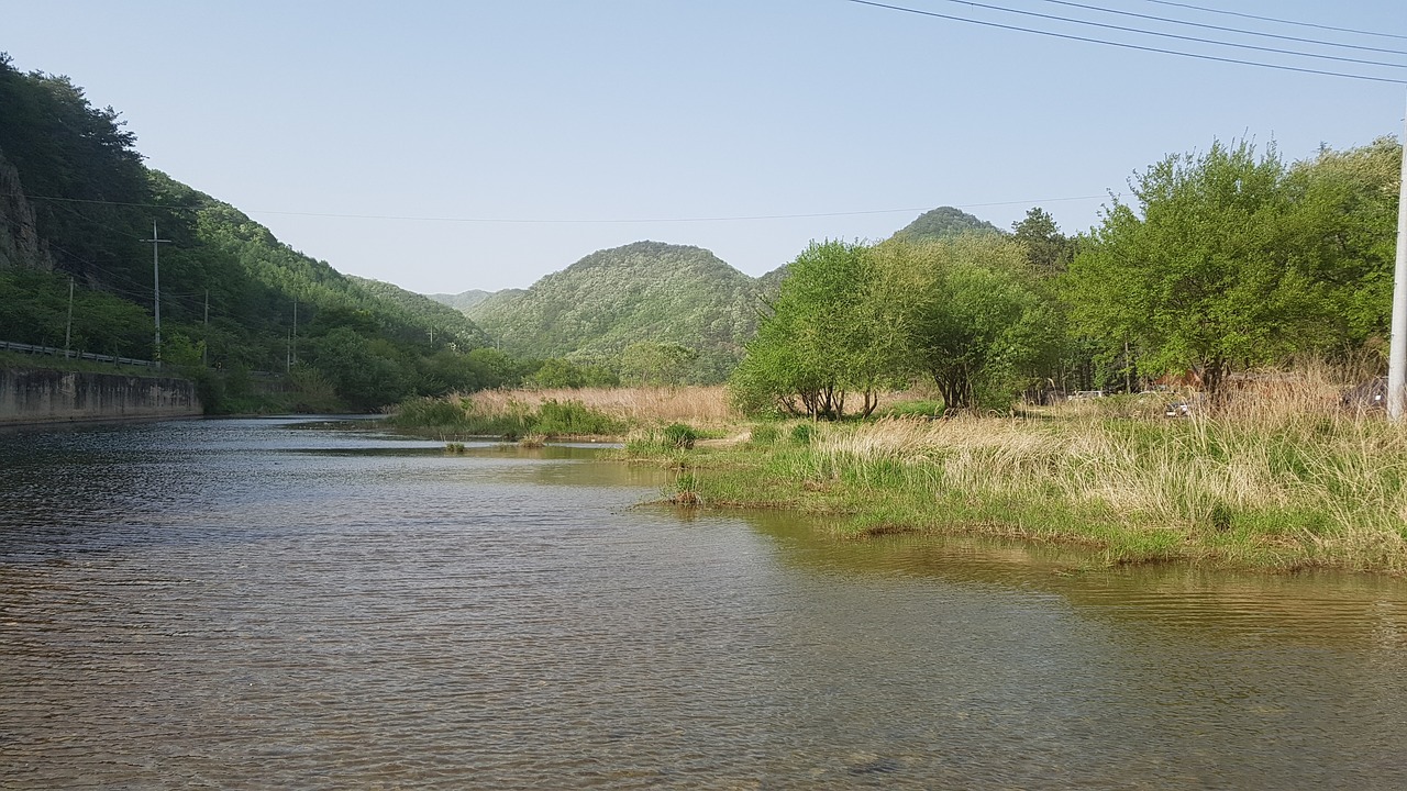 mountain river landscape free photo