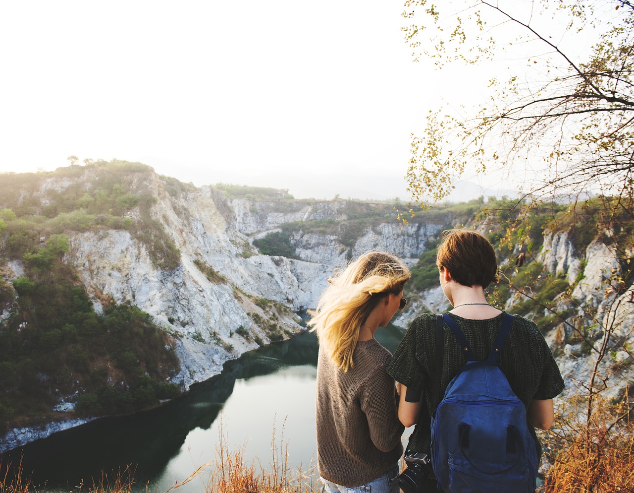 mountain freedom tranquil scene free photo