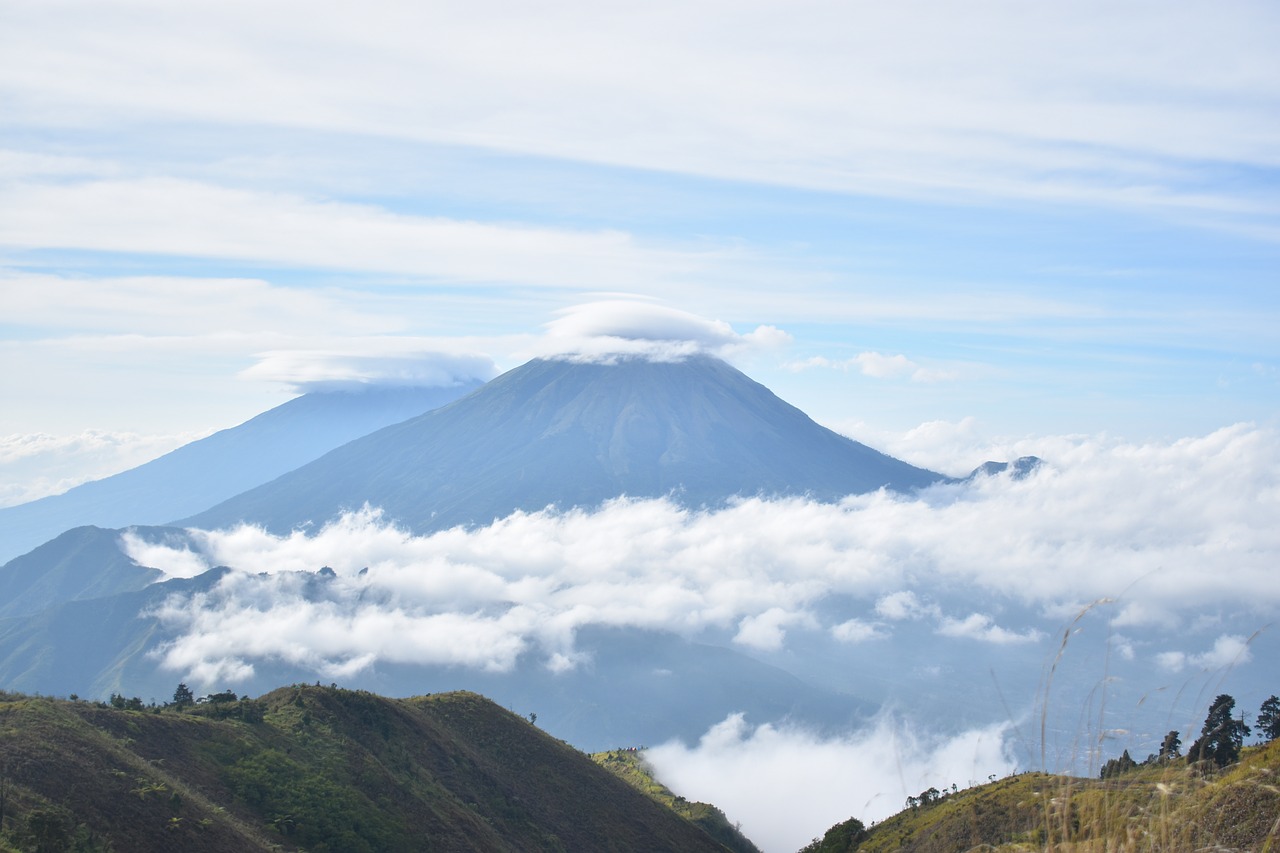 mountain landscape indonesia free photo