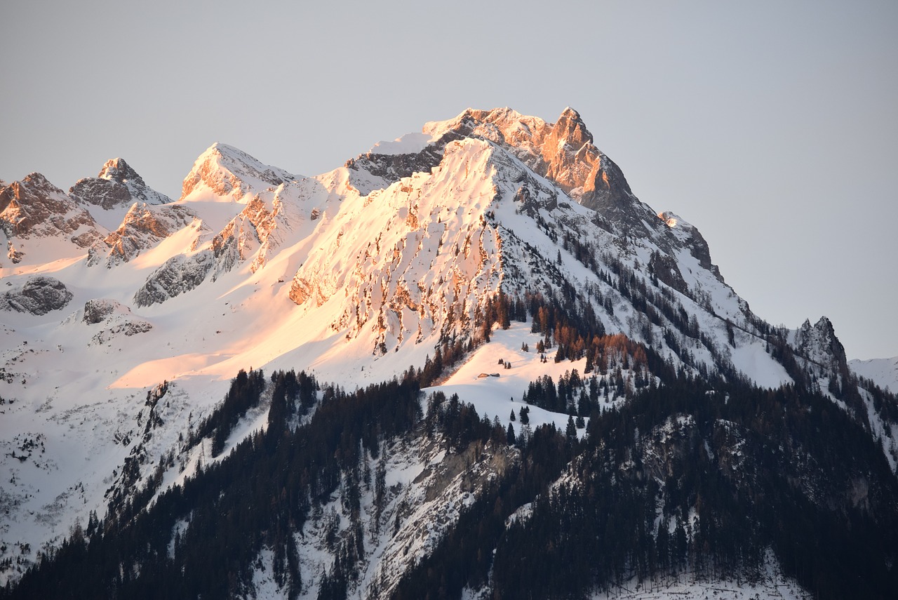 mountain snow winter free photo