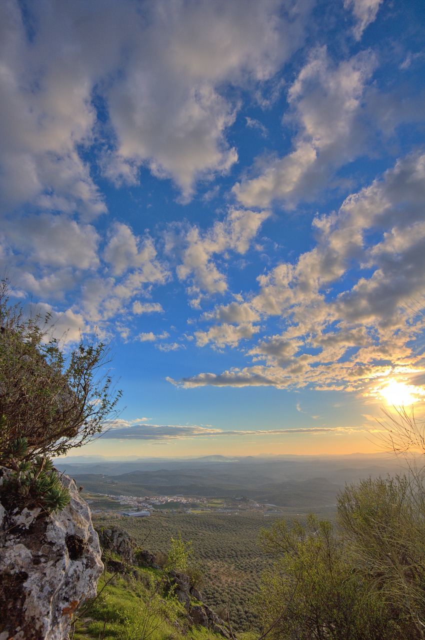 mountain clouds sunset free photo