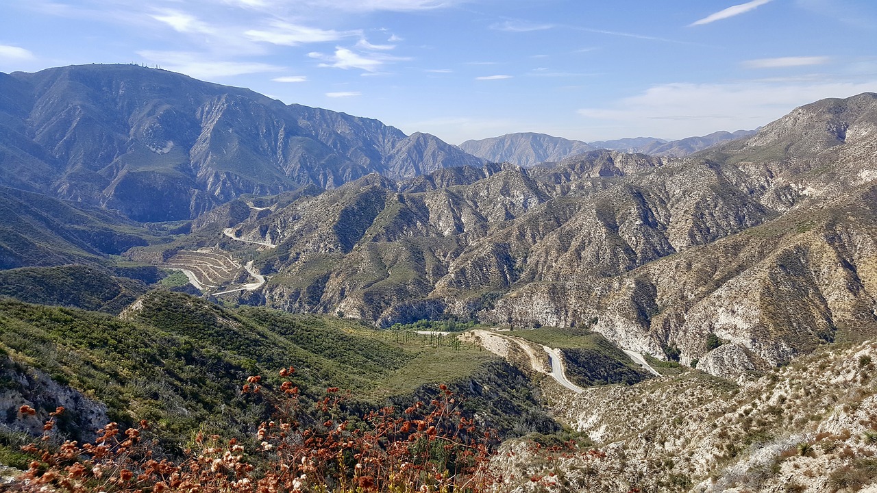 mountain angeles forest california free photo