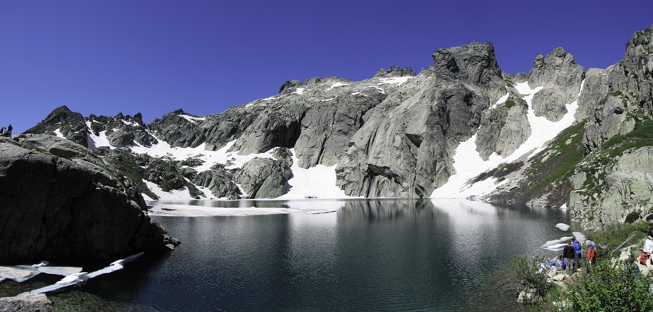 mountain corsican lac de goria free photo