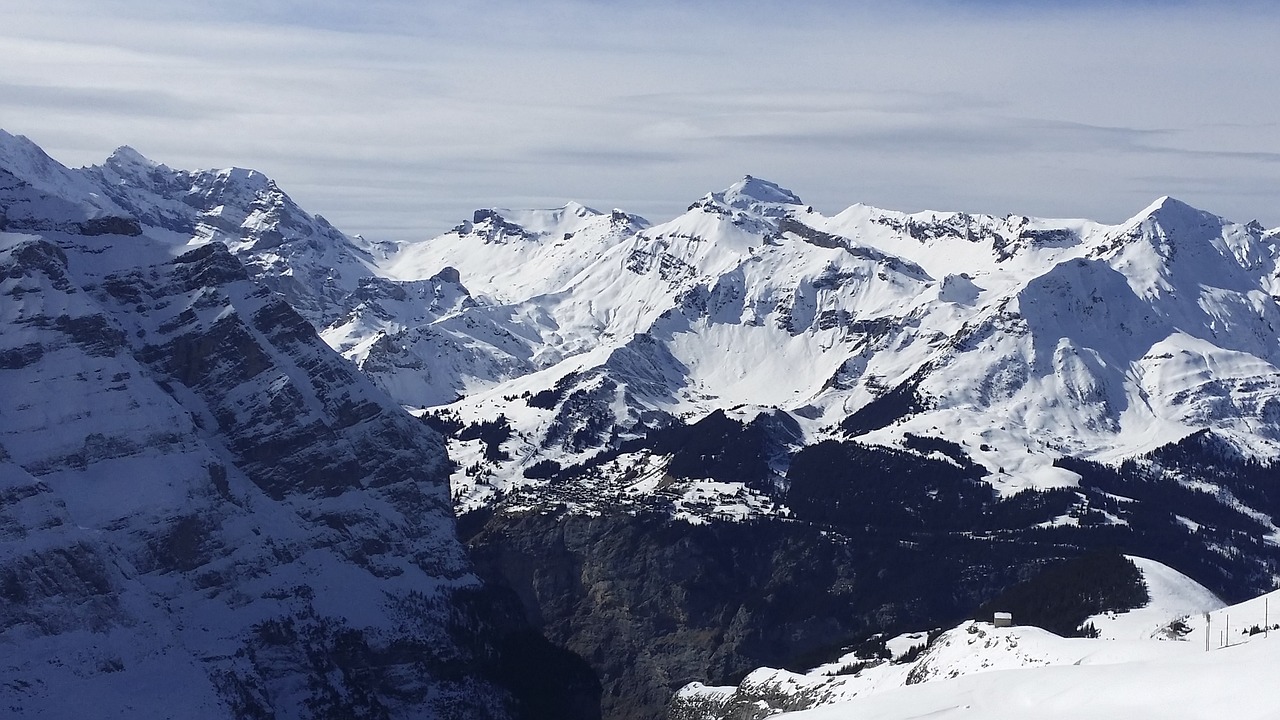 mountain snow grindelwald free photo