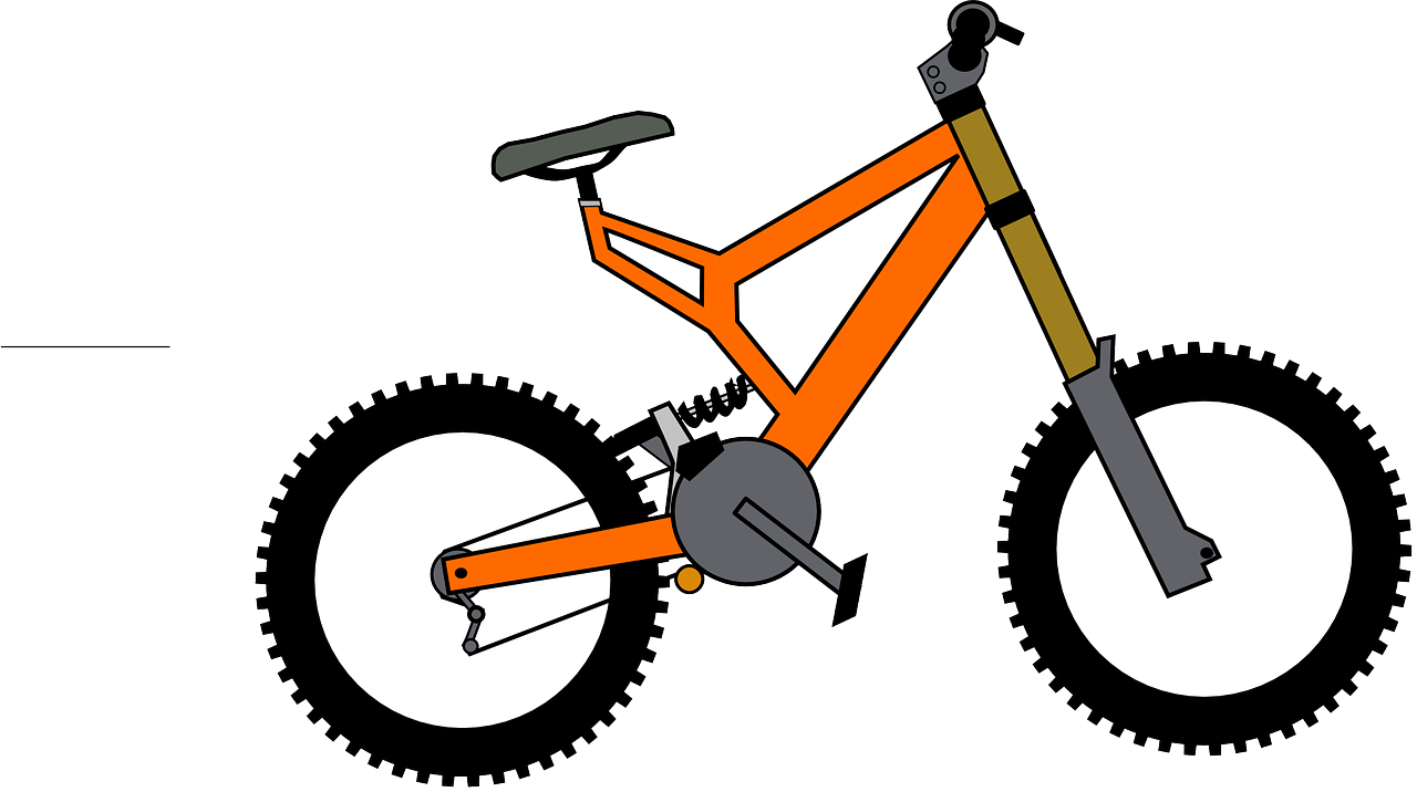mountain bike orange free photo