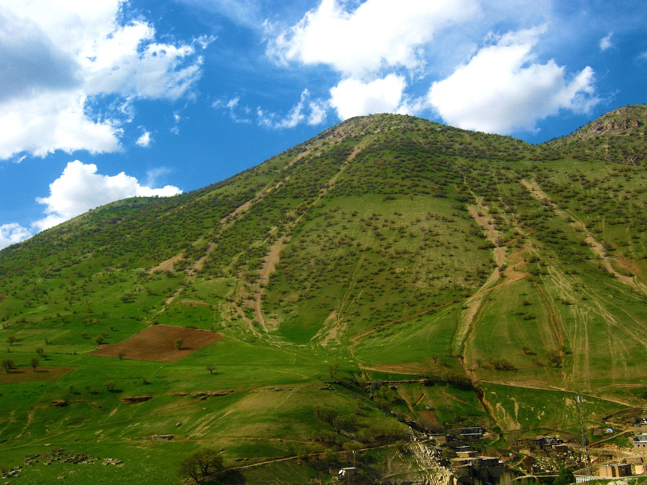 mountain sky clouds free photo