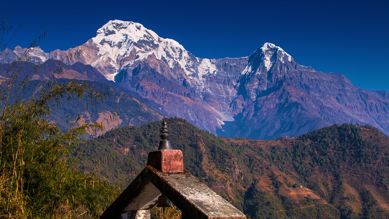 mountain nature snow free photo