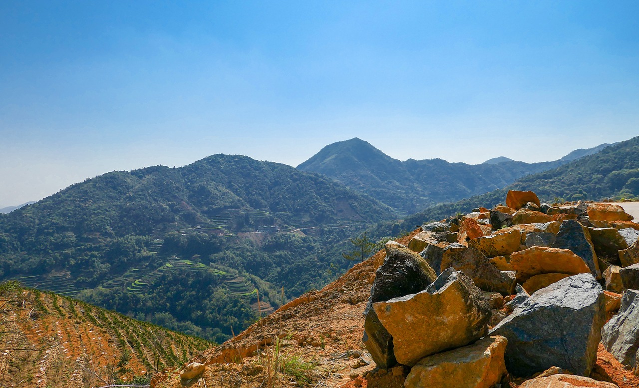 mountain nature a bird's eye view free photo