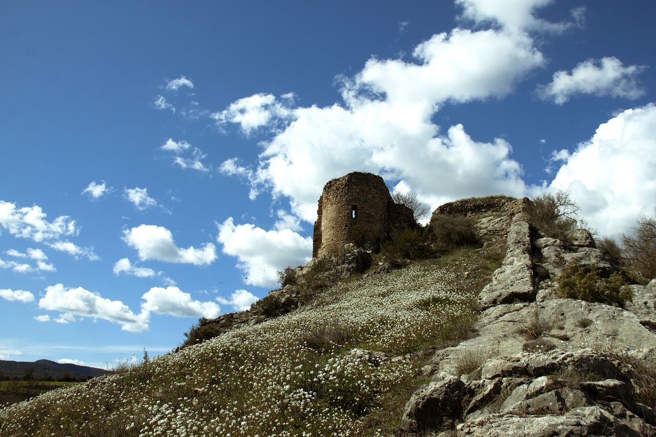 mountain castle tower free photo