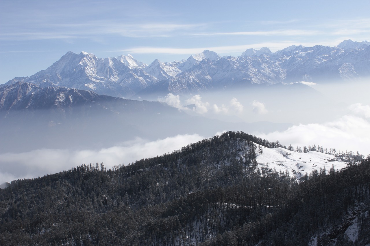 mountain snow panoramic free photo