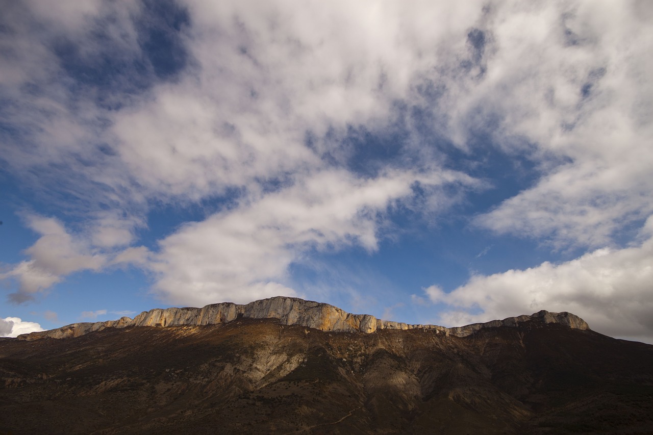 mountain  panoramic  sky free photo