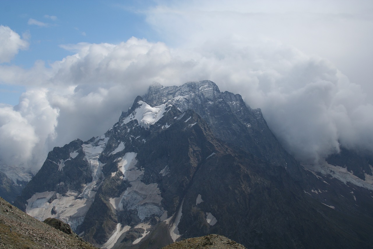 mountain  panoramic  snow free photo