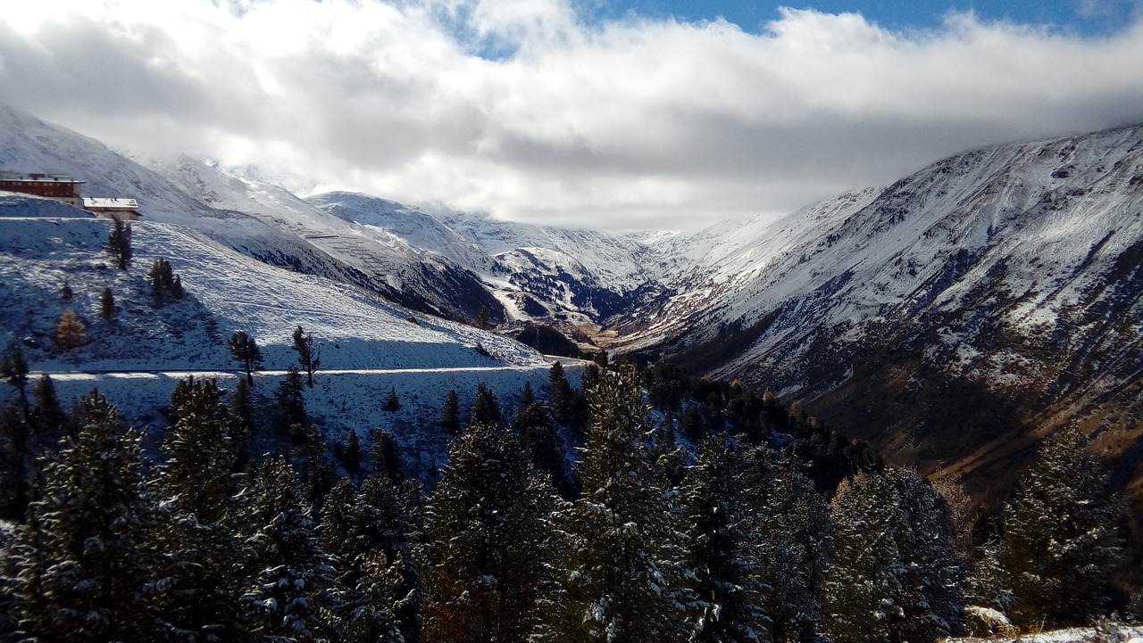 mountain  snow  panoramic free photo