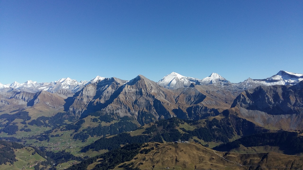 mountain  snow  panorama free photo